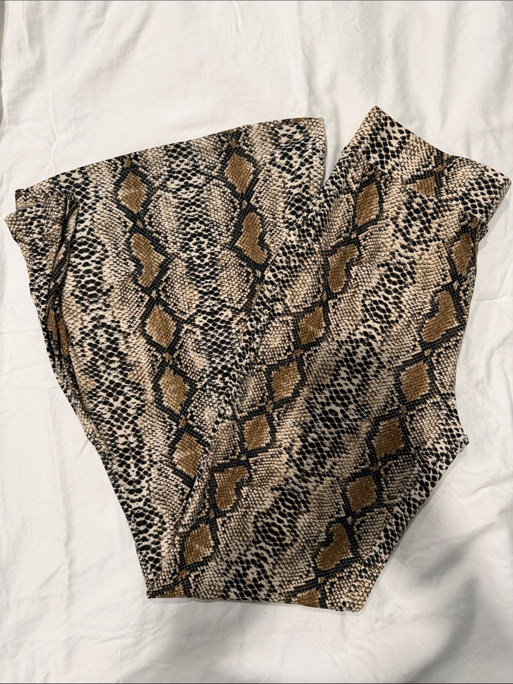 Entro brand Snake-Print Bell bottoms